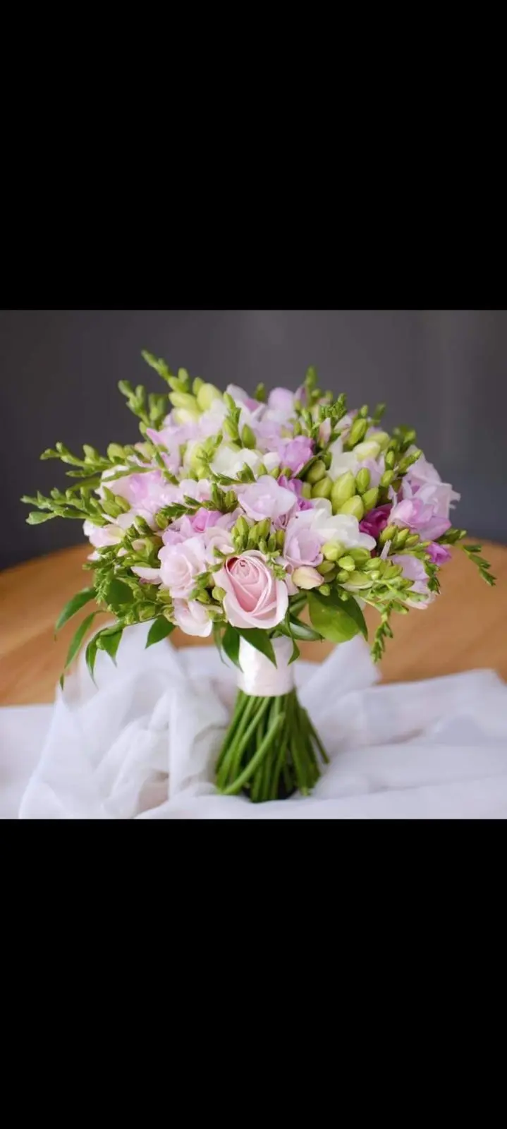 Buchet de mireasă 7 - Buchet cu flori în tonuri pastel, pentru o notă de rafinament